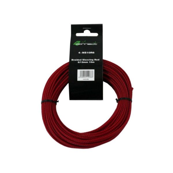 4-Connect röd nylonstrumpa 6/12mm