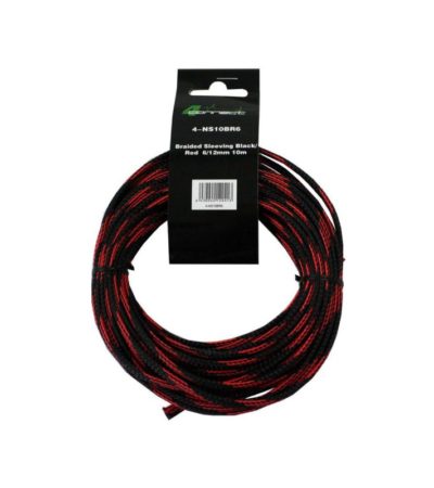 4-Connect röd/svart nylonstrumpa 6/12mm